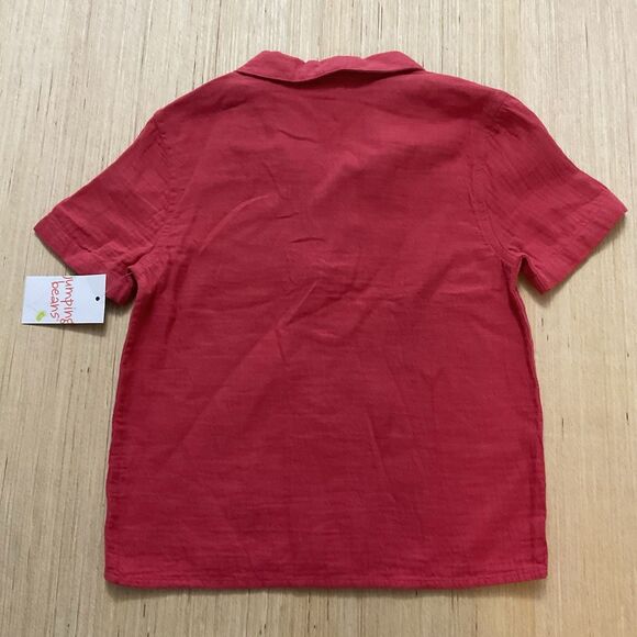 Boys Red Size 5T Jumping Beans Button Front Pocket Shirt New - Picture 4 of 5
